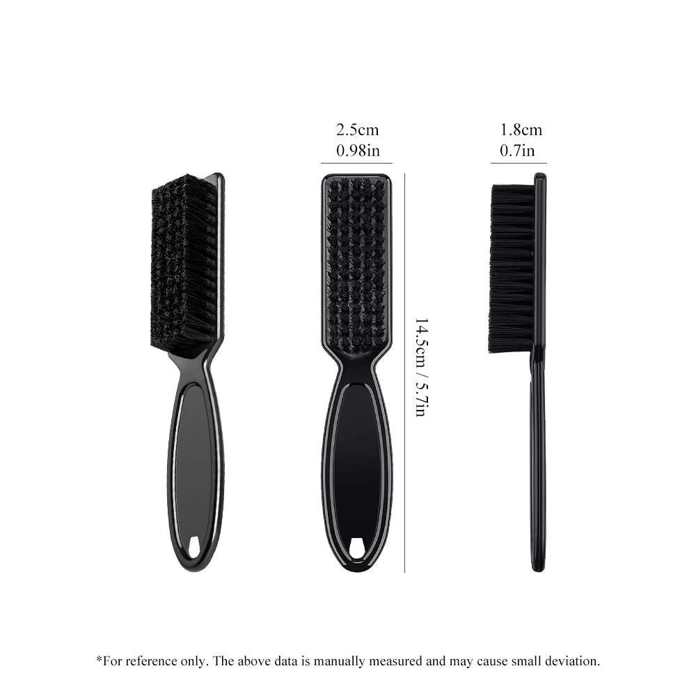 Barber Brush  2 Sets Plastic Handle