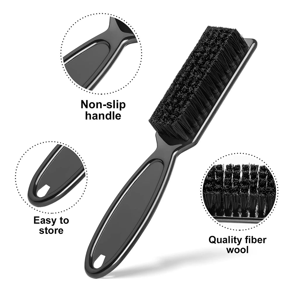 Barber Brush  2 Sets Plastic Handle